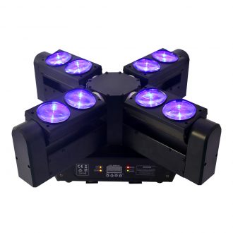 IM-EL0812 8*12W RGBW 4in1 LED Infinite Rotation Moving Head Big Wind Wheel